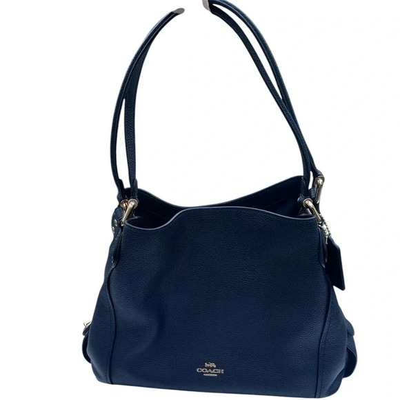 Coach Handbags - Coach Edie Dark Navy Purse